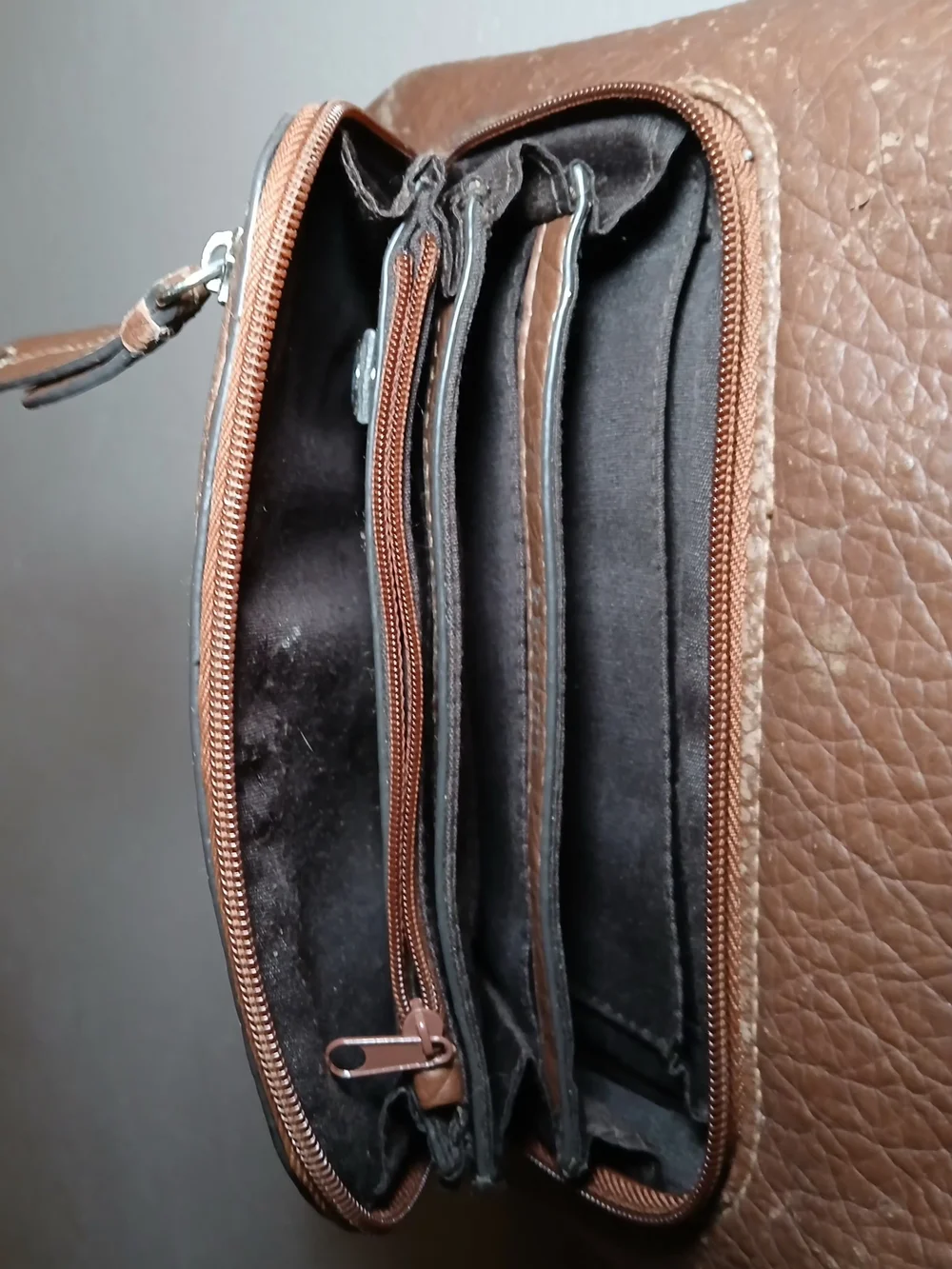 Rosetti Brown Faux Leather Backpack